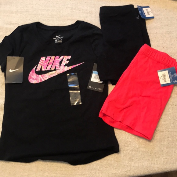 girls nike short sets